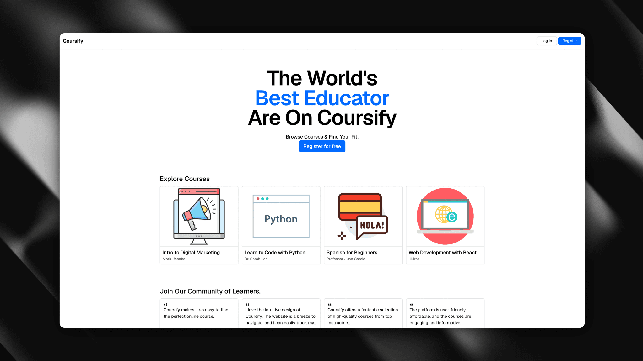 Coursify - Frontend